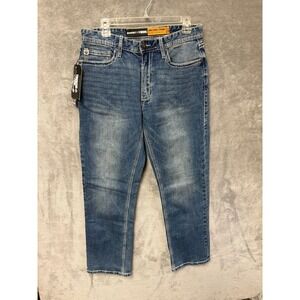 Hooey Rock & Roll Denim Relaxed Stackable Leg Mens Jeans 32x32 Medium Wash